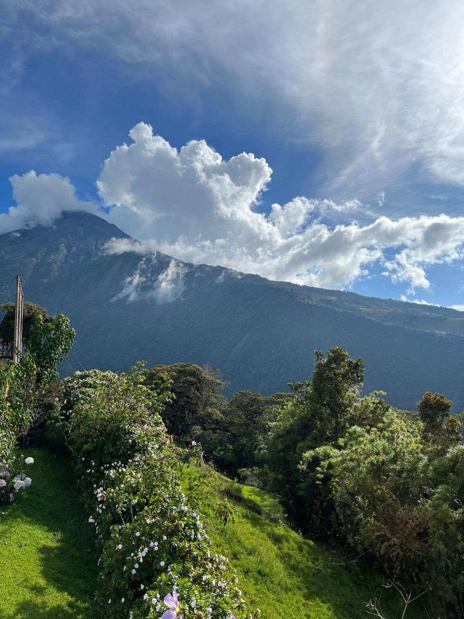 Premium Holiday Cabin - Spectacular Tungurahua Volcano View バーニョス エクステリア 写真